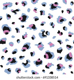 Seamless leopard pattern. Vector background. Can be used for graphic design, textile design or web design