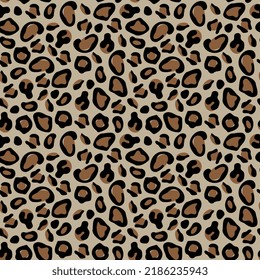 Seamless Leopard Pattern Vector Design