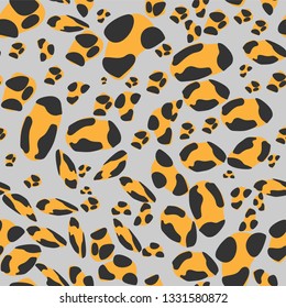 Seamless leopard pattern. Vector illustration