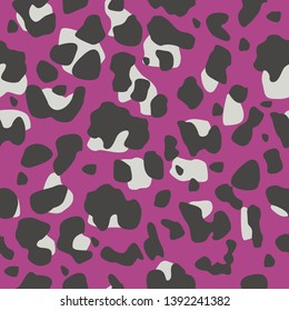 Seamless leopard pattern. vector illustration. abstract animal background for textile design