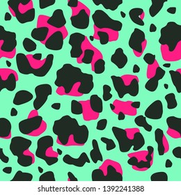Seamless leopard pattern. vector illustration. abstract animal background for textile design