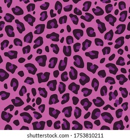 Seamless leopard pattern. Vector illustration.