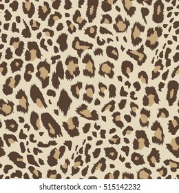 Seamless leopard pattern. Vector illustration.
