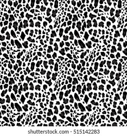 Seamless leopard pattern. Vector illustration.
