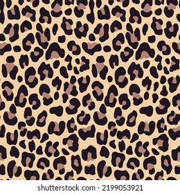 
Seamless leopard pattern, vector trendy print, animal texture, modern textile design.