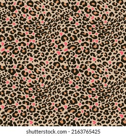 seamless leopard print, animal print, vector graphic, all over print