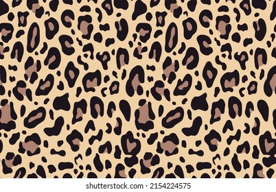 
Seamless leopard print, camouflage, animal skin, vector trendy texture. print