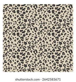 Seamless Leopard Print Pattern  Abstract Wildlife Animal Skin Background