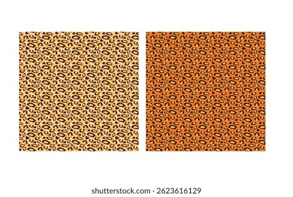 Seamless leopard print pattern with bold and stylish animal skin texture. Perfect for fabric, wallpaper, and fashion design projects. High-resolution vector illustration in trendy neutral tones