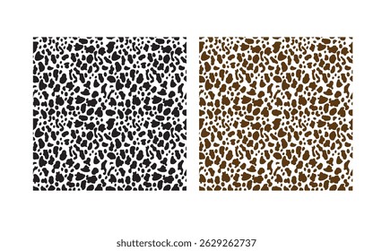 Seamless leopard print pattern featuring bold animal skin spots in warm brown tones. Ideal for fabric, fashion design, wallpaper, backgrounds, and textile projects. High-resolution vector illustration