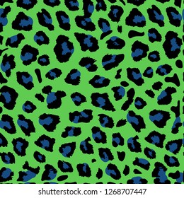 Seamless leopard print. Vector pattern, texture, background