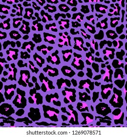 Seamless leopard print. Vector pattern, texture, background