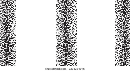 Seamless leopard print vector texture, trendy modern pattern for print clothes, paper, fabric. Disguise. 