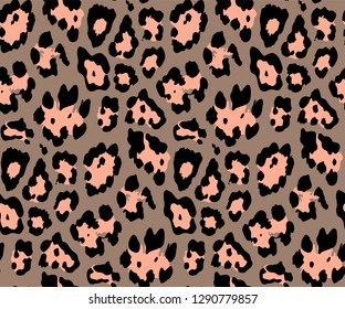 Seamless Leopard Skin Pattern for Textile Print for printed fabric design for Womenswear, underwear, activewear kidswear and menswear and Decorative Home Design, Wallpaper Print.