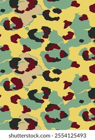 Seamless leopard skin pattern,Neon leopard pattern