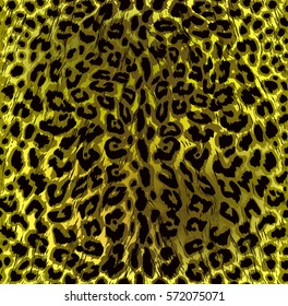 Seamless leopard skin texture, decorative vector illustration