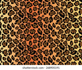 Seamless leopard skin texture, vector illustration