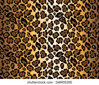 Seamless leopard skin texture, vector illustration