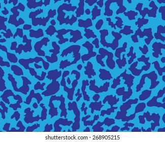 Seamless leopard skin texture, vector illustration