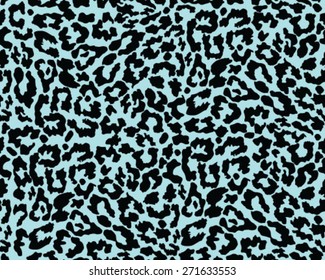Seamless leopard skin texture, vector illustration