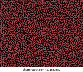 Seamless leopard skin texture, vector illustration