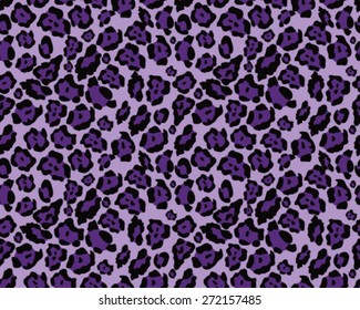 Seamless leopard skin texture, vector illustration