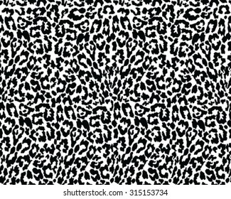 Seamless leopard skin texture, vector illustration