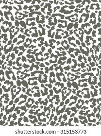 Seamless leopard skin texture, vector illustration