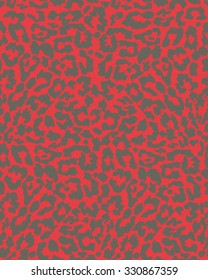 Seamless leopard skin texture, vector illustration