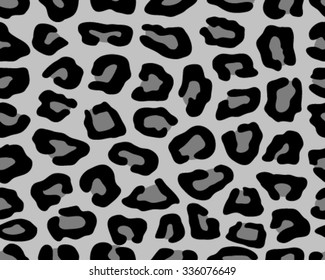 Seamless leopard skin texture, vector illustration