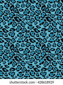 Seamless leopard skin texture, vector illustration, fashionable pattern
