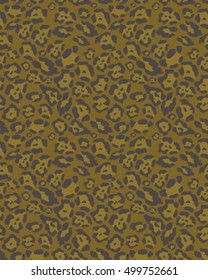 Seamless leopard skin texture, vector illustration.Animal print