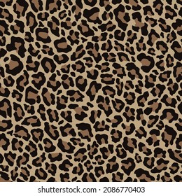 seamless leopard style. vector print of leopard skin for clothes.