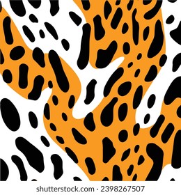 seamless leopard stylish print  pattern design	