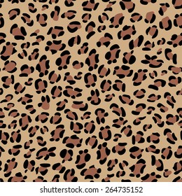 Seamless leopard texture. Natural fur leopard print. Animal skin background. Jaguar spots pattern.