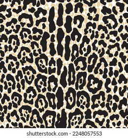 seamless leopard tiger pattern in brown background  02