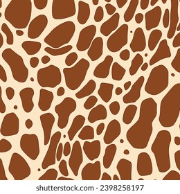seamless leopard vector pattern  design	