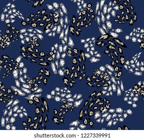 seamless leopardo pattern on background