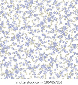 Seamless and liberty style cute floral pattern,