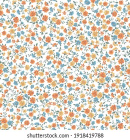 Seamless and liberty style cute floral pattern,