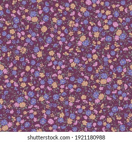 Seamless and liberty style cute floral pattern,