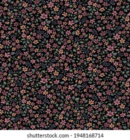 Seamless and liberty style cute floral pattern,
