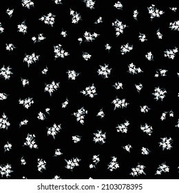 Seamless and liberty style cute floral pattern,