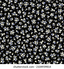 Seamless and liberty style cute floral pattern,