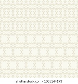 Seamless light background with beige pattern in baroque style. Vector retro illustration. Ideal for printing on fabric or paper for wallpapers, textile, wrapping. 