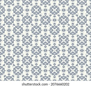 Seamless light background with grey pattern in baroque style. Vector retro illustration. Ideal for printing on fabric or paper for wallpapers, textile, wrapping. 