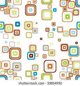 Seamless light background from mix geometric figure.