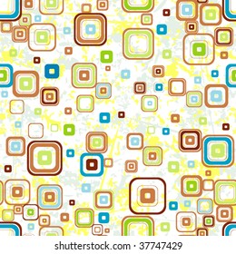 Seamless light background from mix geometric figure.