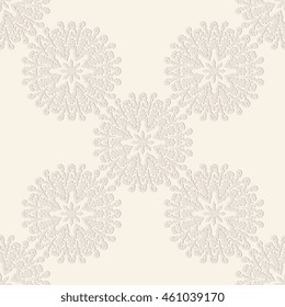Seamless light background with ornament. Vector illustration