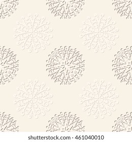 Seamless light background with ornament. Vector illustration